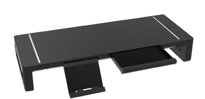Height-adjustable monitor stand with drawer – Stravon