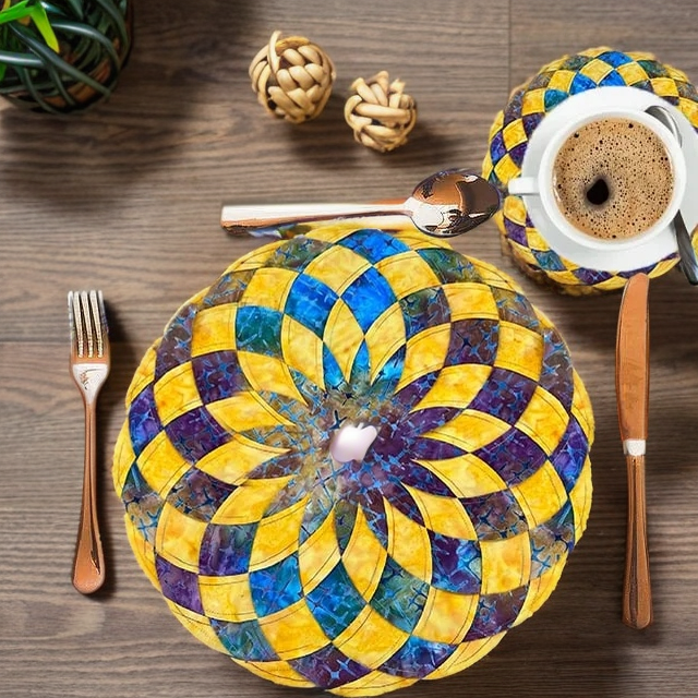 Fabric Placemat Sewing Templates - Easy Handmade Table Décor Kit 15