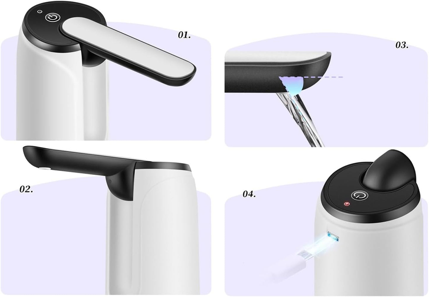 Portable USB-rechargeable water dispenser – Hydravo (1+1 FREE)