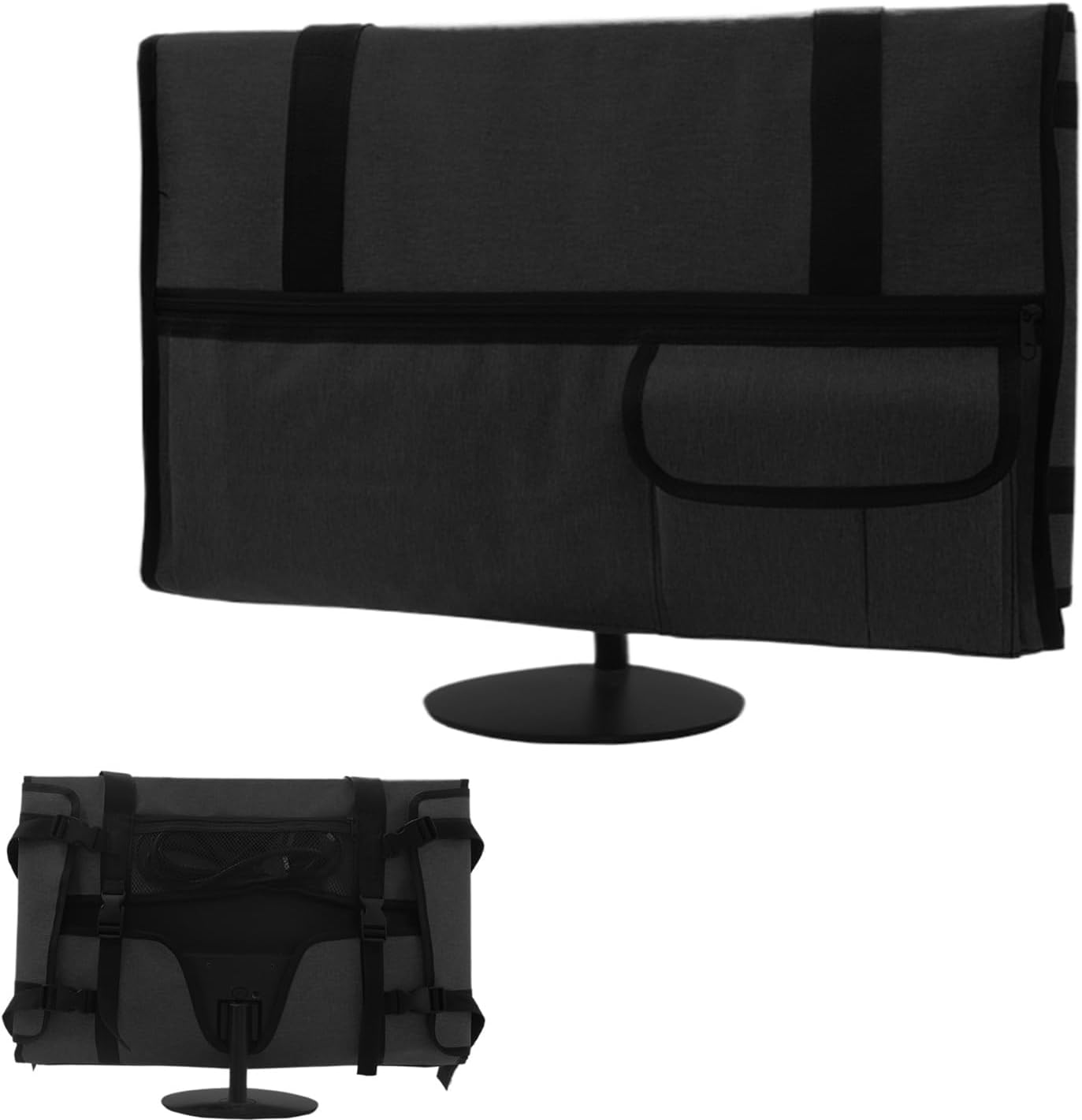 Portable monitor bag – protective, dustproof screen sleeve with flannel lining – Veynor