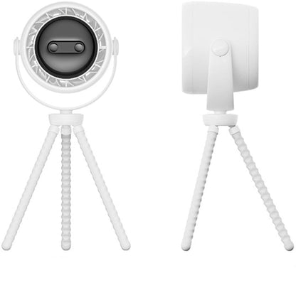 Rechargeable clip-on pram fan with night light — 100 speed settings
