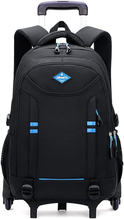 Multifunctional wheeled school backpack for boys – convertible trolley bag