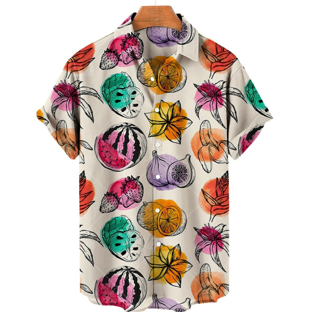 Tropical Hawaiian short-sleeved shirt – Mateo