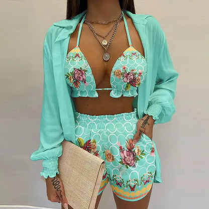 Stylish 3-piece summer outfit for the beach and pool - TropenGlow