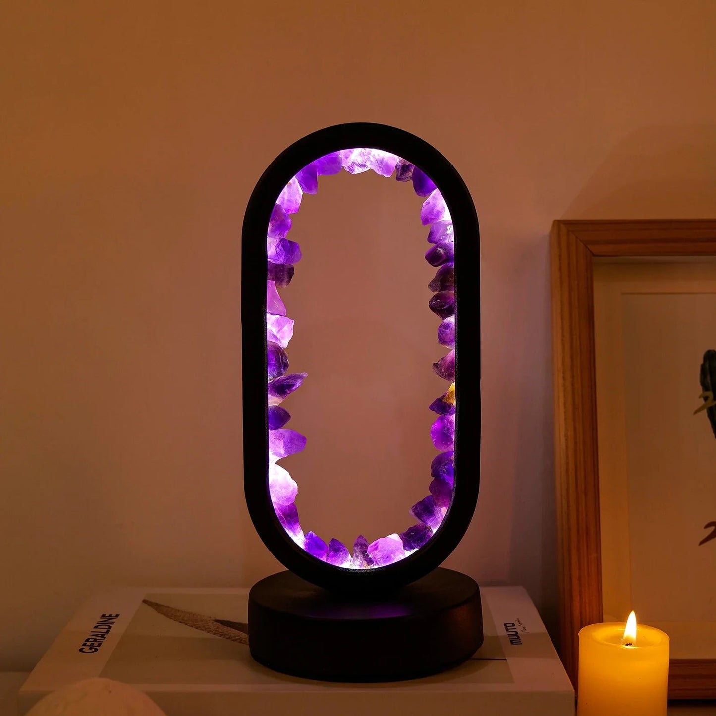Handmade Amethyst Lamp - Serenith