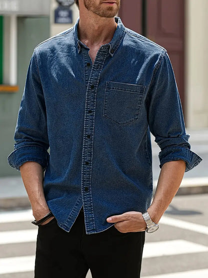 Autumn Denim Men's Shirt – Milan