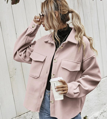 Short jacket with button placket – Elodie