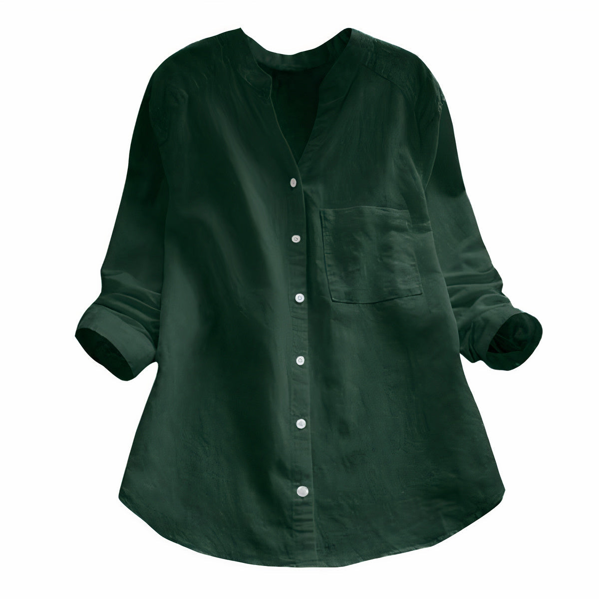Autumn cotton-linen women's blouse – Maëlle