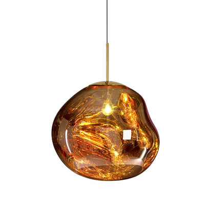 Modern Glass Ceiling Light - LunaLux