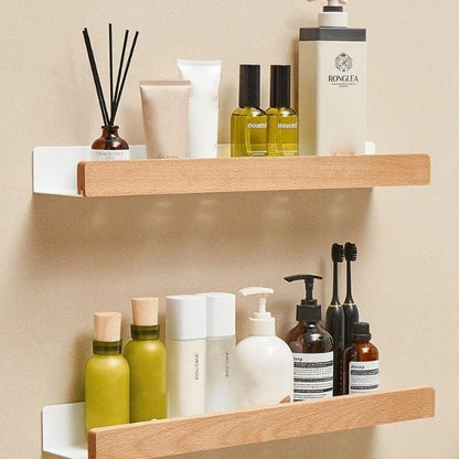 Solid Wood Bathroom Shelf – WoodaFix