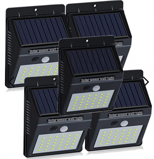 Set of 5 Solar LED Outdoor Lamps – LumaPath