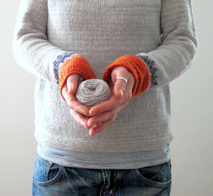 Scandinavian Trendy Sweater with Lively Pattern - NordicChic