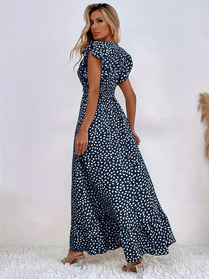 Flora Print Ruffles Dress | Stylish and Trendy