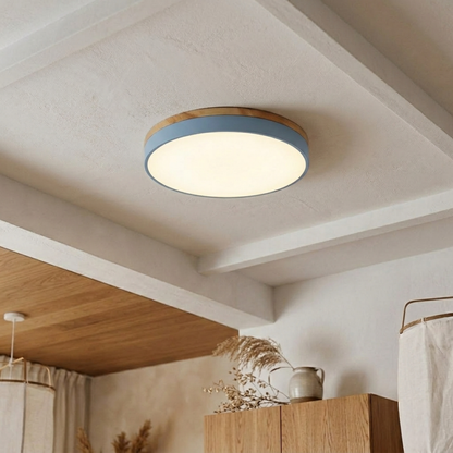 Round Disc Ceiling Light – Flat Flush Mount Fixture 13