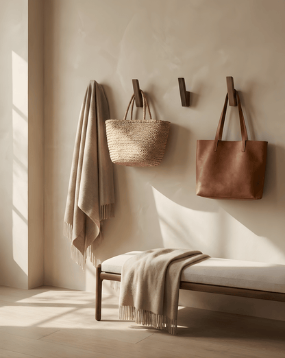 Wooden Coat Hooks Set of 4 – Minimalist Wall Hooks for Hall & Bath 1