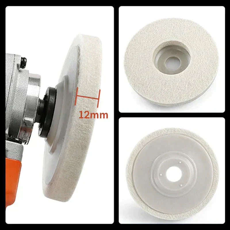 Set of 3 Wool Polishing Discs – Polistra