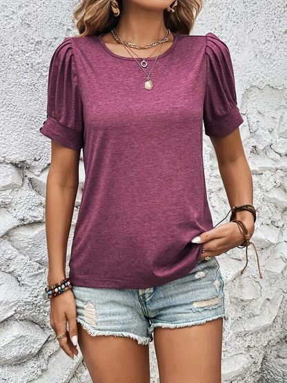 Sophie Short Sleeve Top | Ruffle Detail & Trendy Fit