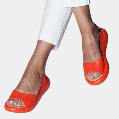Comfortable ladies' summer shoes with a thick sole – Tilda