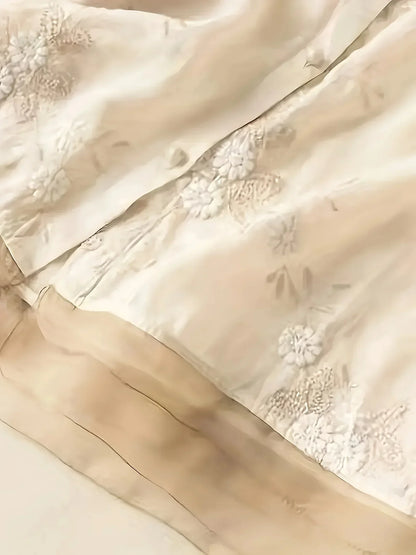 Embroidered Floral Blouse | Eliza | Button Closure | Fashionable