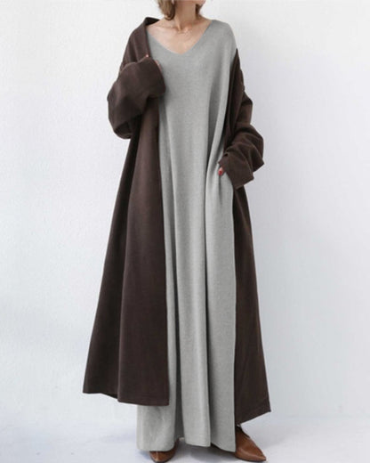 Summer Maxi Dress in Cotton-Linen Blend – Sorella