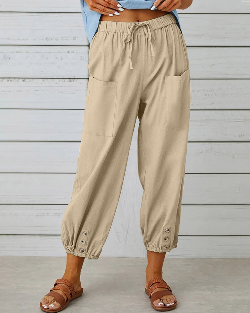 High-Waisted Women's Trousers – Olivia