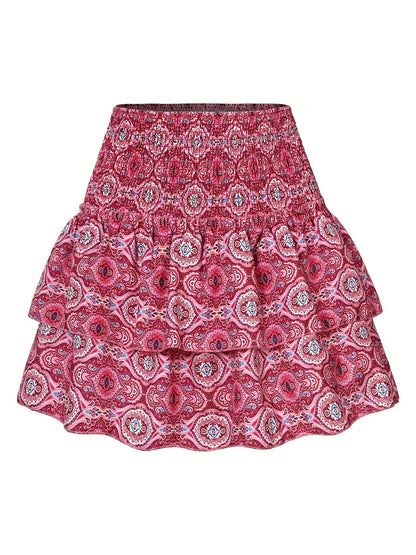 Amelia Rok | Pleated Waist | Layered Hem | Fashionable
