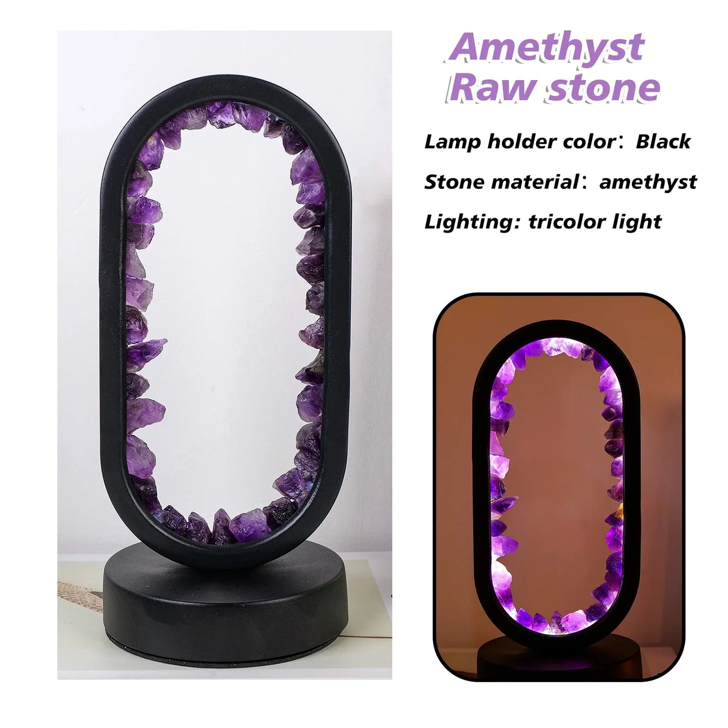 Handmade Amethyst Lamp - Serenith