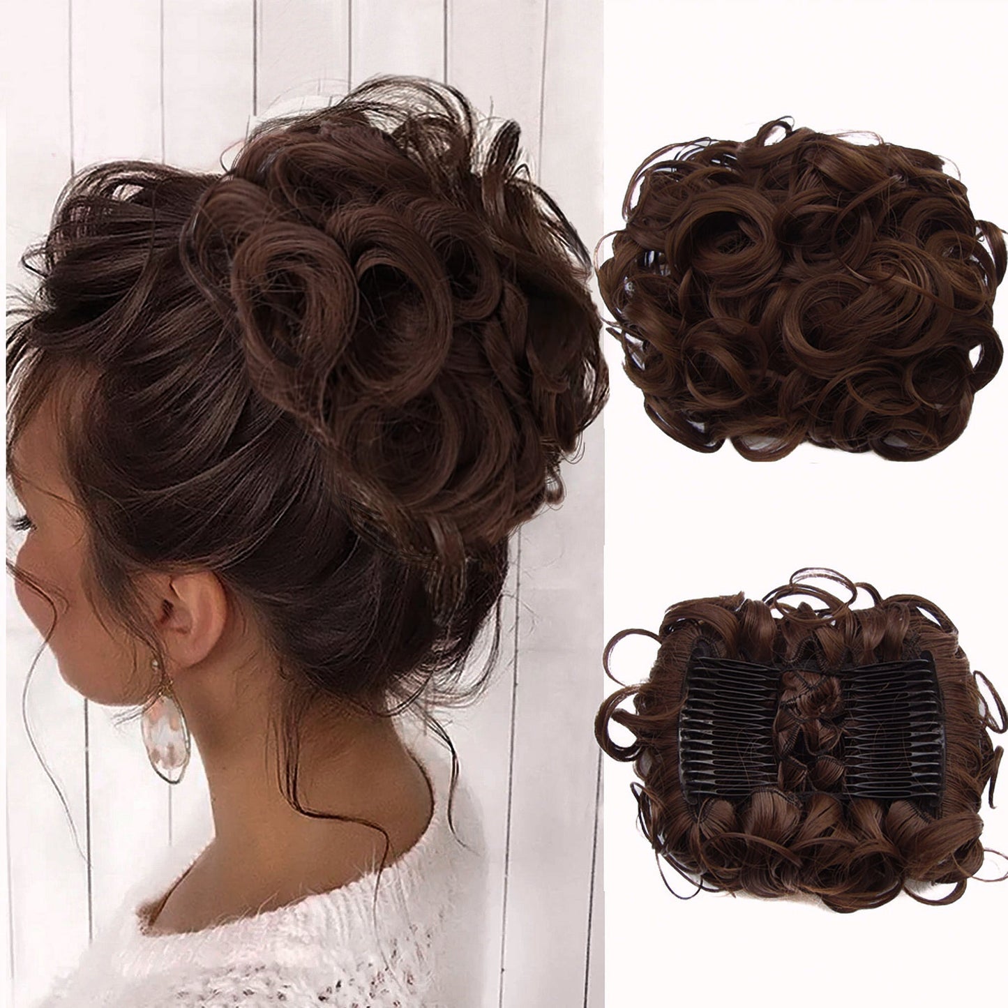 Curly Knot Hair Extension – FluffyFix