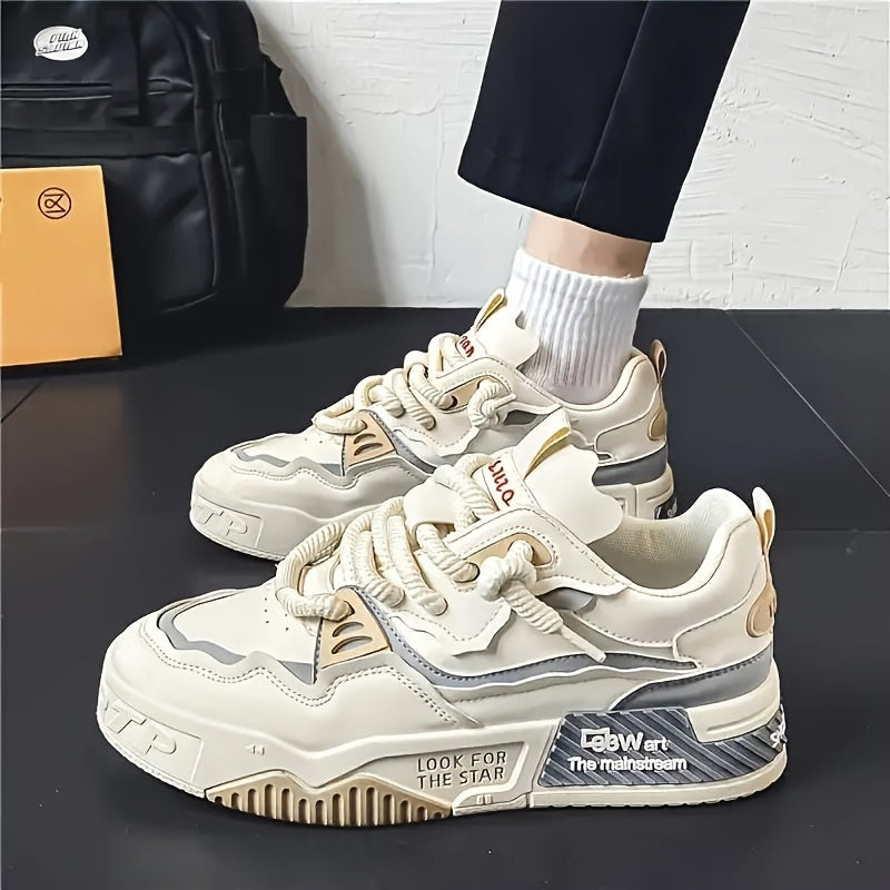Chunky men's streetwear sneaker with tread sole & comfort padding - Cairo