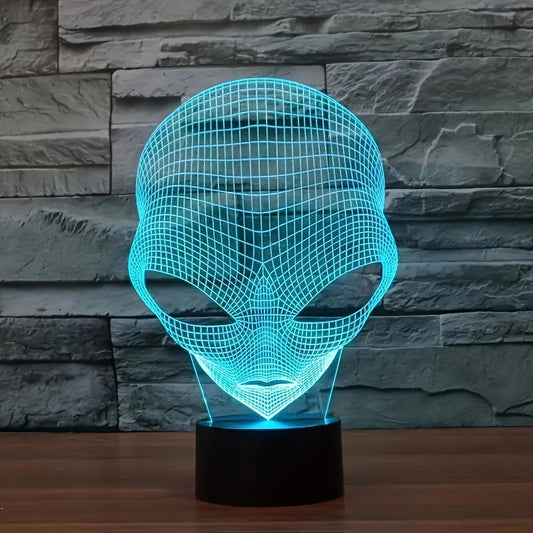 3D Alien Head LED Table Lamp with 7 Colours - Lunaris