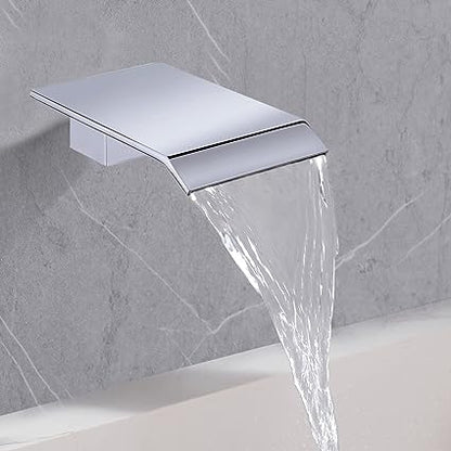 Sensor Wall Tap with Waterfall Outlet – Fluxis