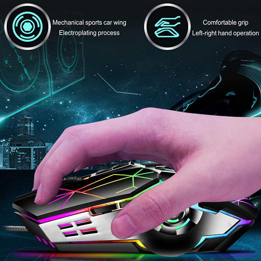 87-key mechanical gaming keyboard with RGB backlighting, blue switches