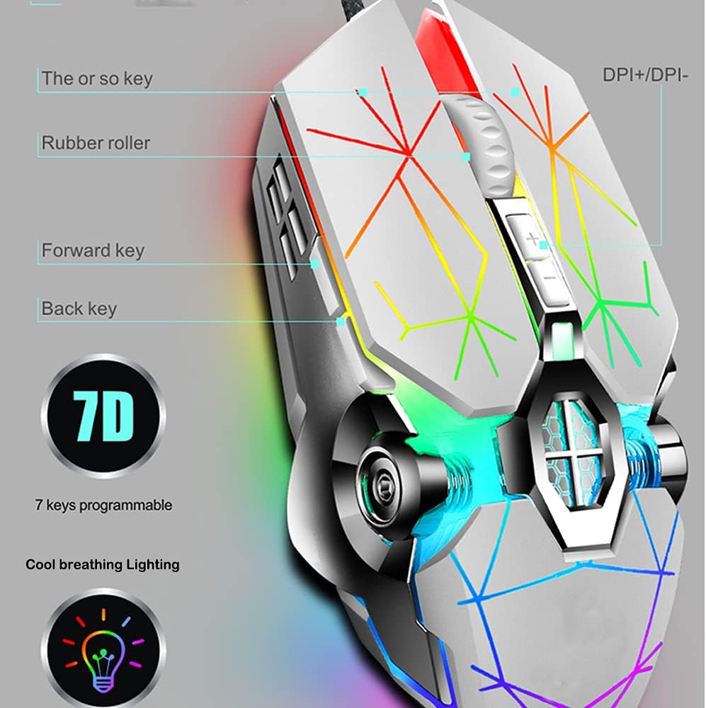 87-key mechanical gaming keyboard with RGB backlighting, blue switches