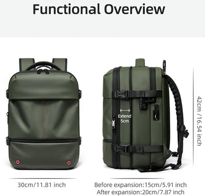 Expandable, waterproof travel rucksack with vacuum compression – Arvid