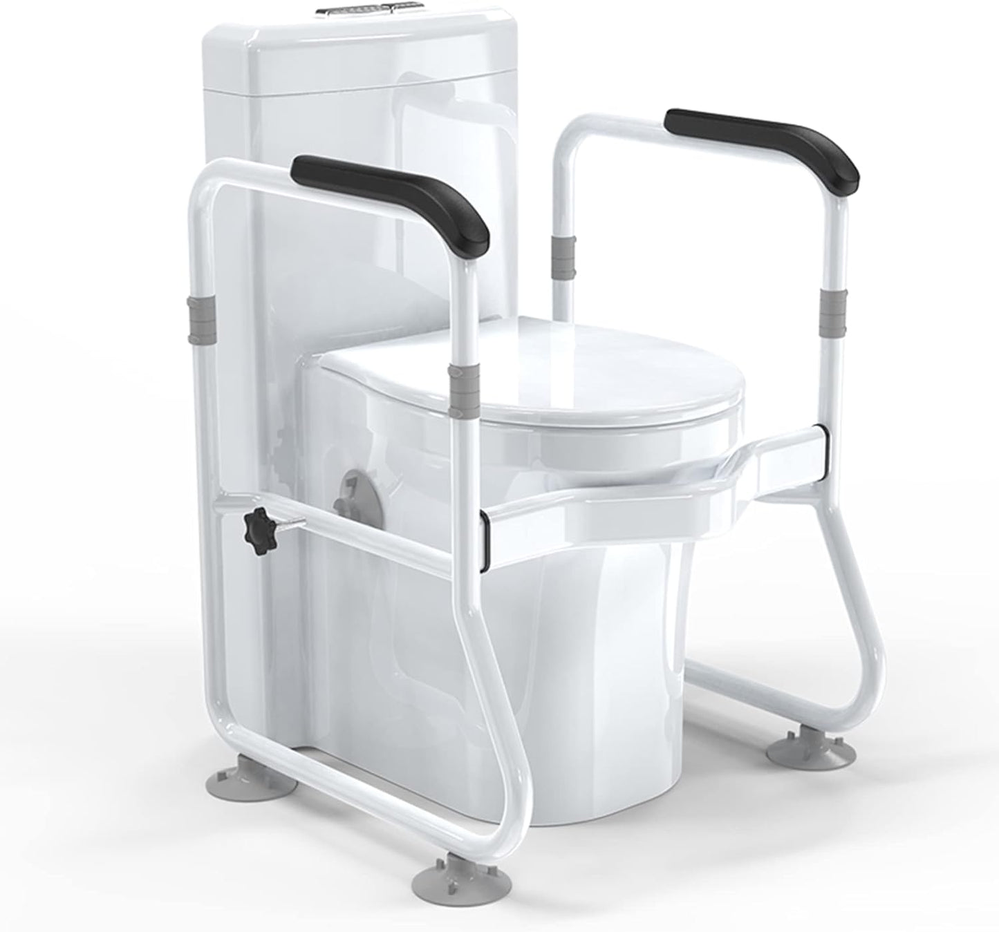 Adjustable toilet safety frame and supports – Senvara