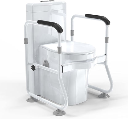 Adjustable toilet safety frame and supports – Senvara