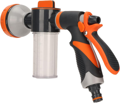 Garden Watering Foam Sprayer, 8 Modes, High-Pressure Handheld Shower