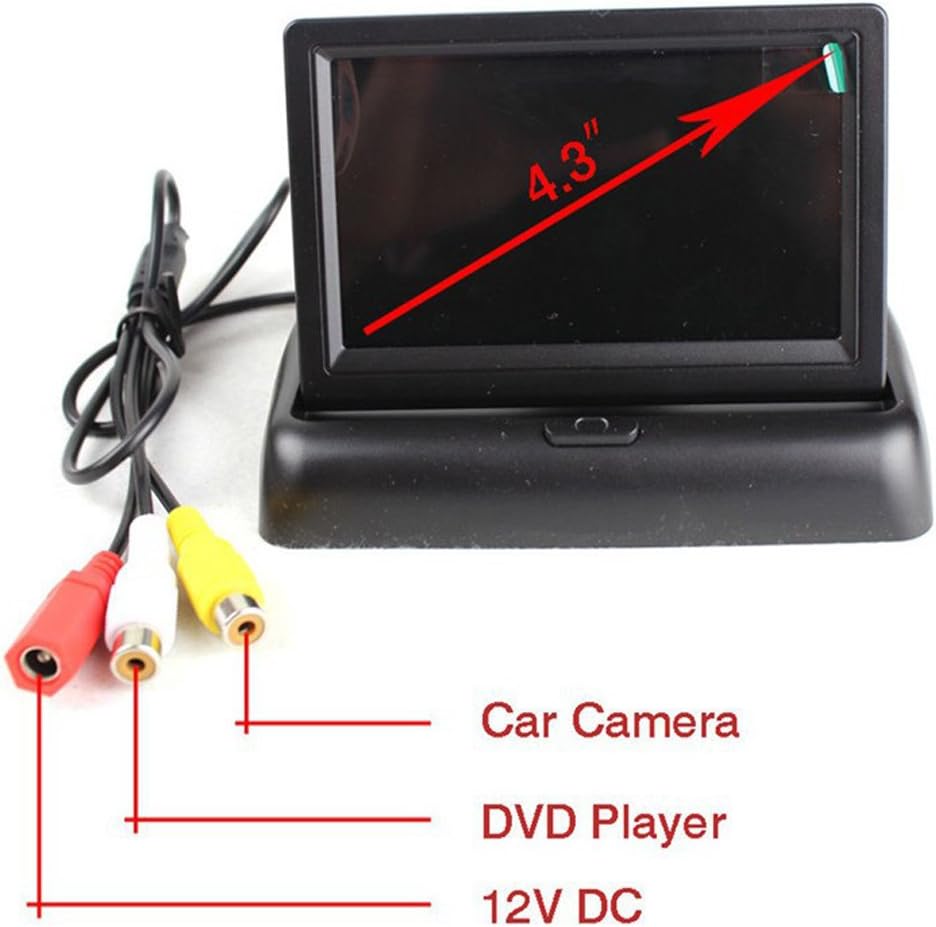 Wireless parking camera with a 4.3-inch (10.9 cm) LCD monitor – ParkSafe