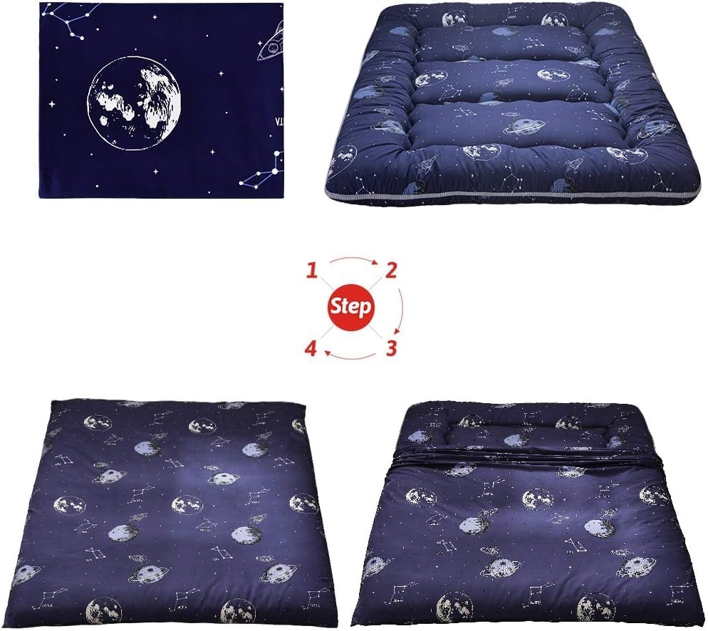 Foldable Japanese futon floor mattress with memory-foam support – Arivon