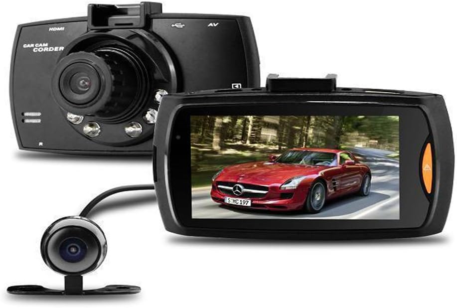Dual-lens car stereo DVR G30 2.7" LCD Full HD 1080p with G-sensor