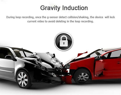Wi‑Fi concealed 1080p dashcam with 170° wide-angle lens and G‑sensor