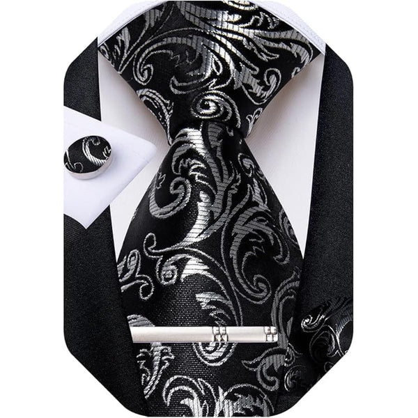 Men's Paisley Formal Tie Set - Refined Wedding & Event Accessories 61