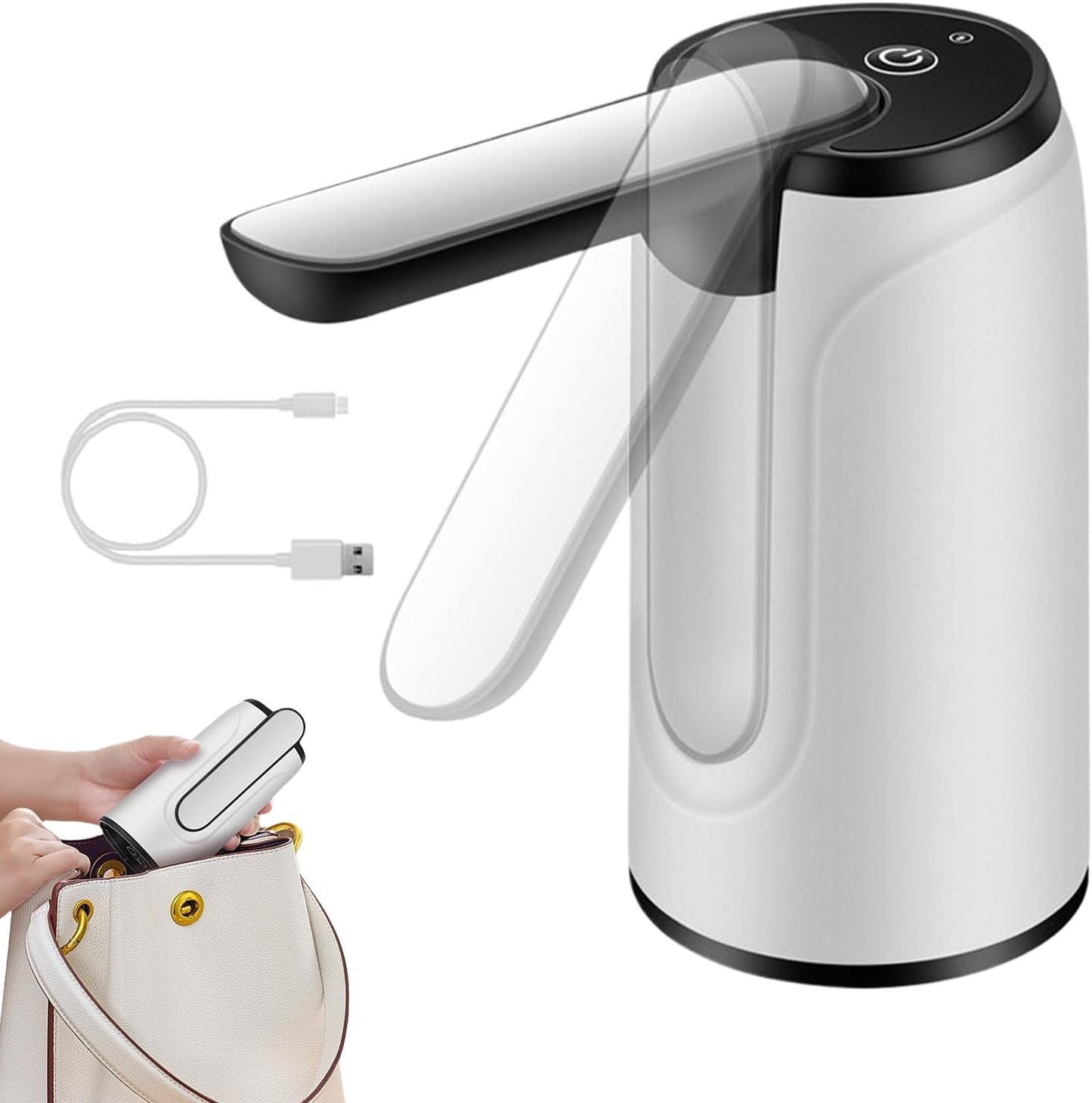 Portable USB-rechargeable water dispenser – Hydravo (1+1 FREE)