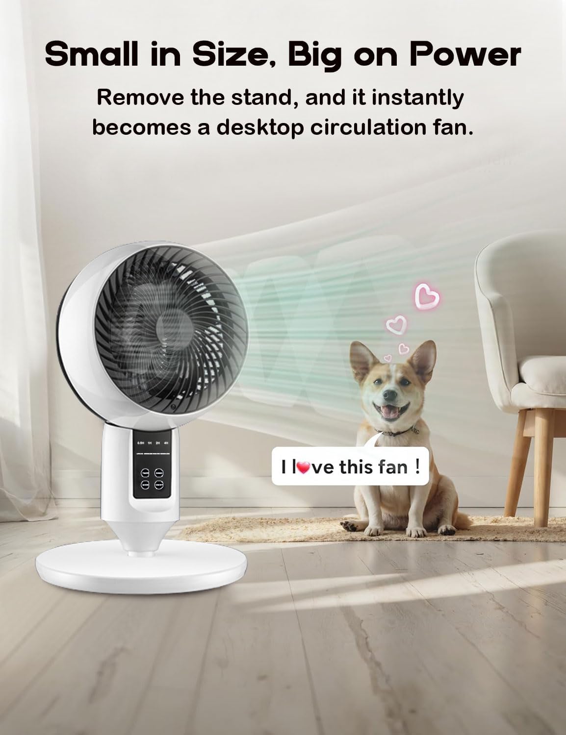 Adjustable pedestal fan with 3D oscillation – Aerion