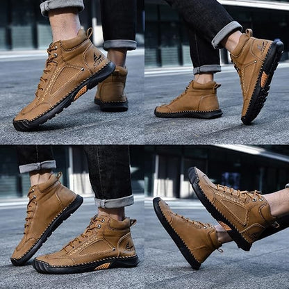 Handcrafted waterproof orthopaedic boots for men – arch support and non-slip soles – Renvar