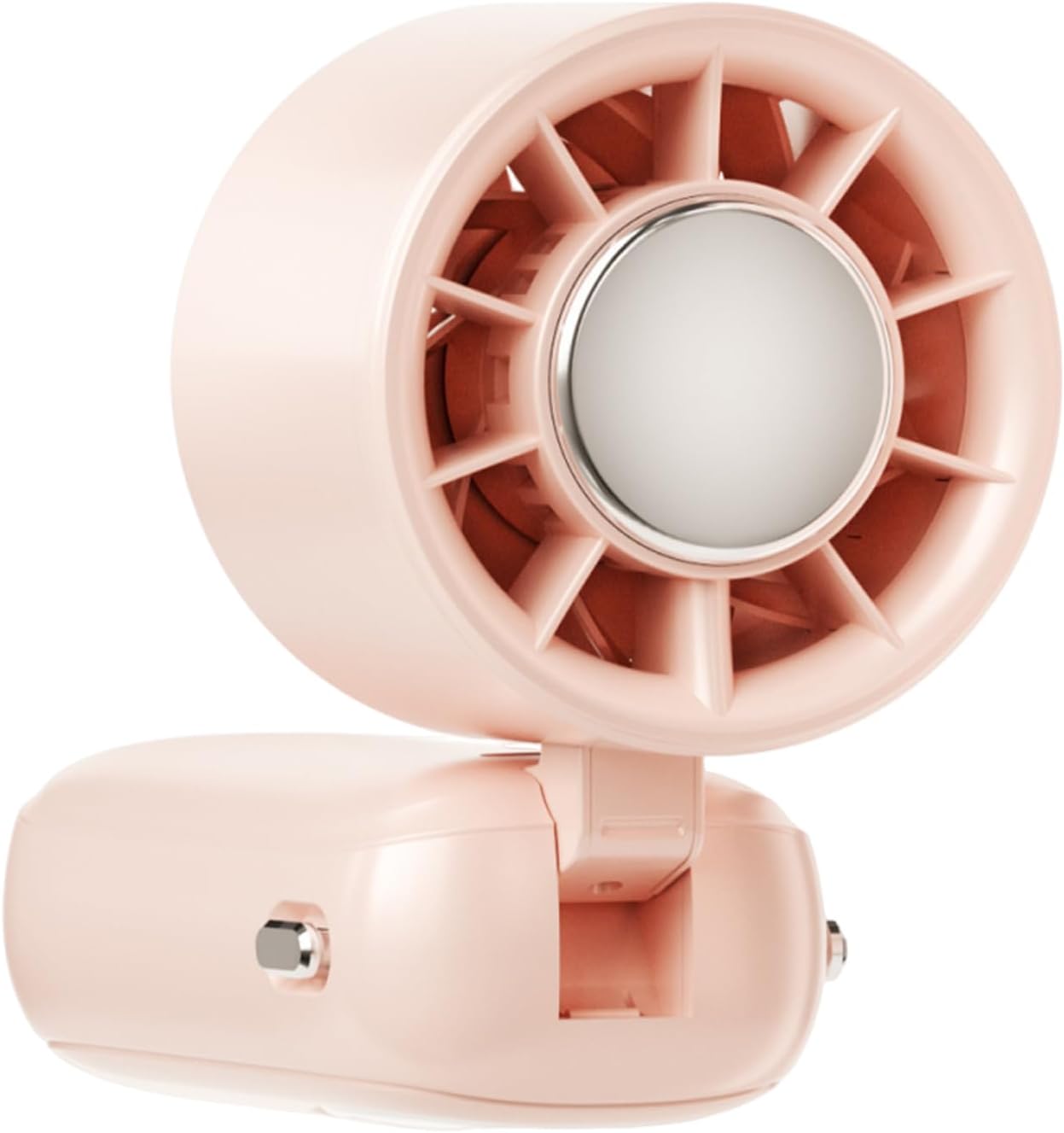 Portable, foldable hand-held fan with LED display, 100 speed settings