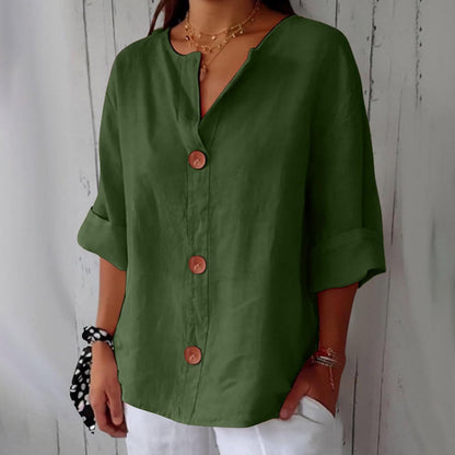 Olivia Loose Linen Blouse – Light & Comfortable Summer Top 12