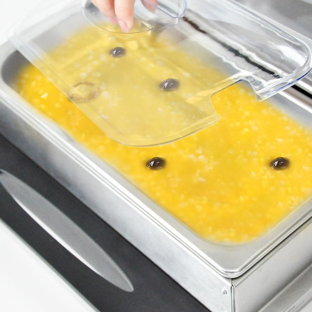 Electric buffet food warmer with three 2.5‑litre containers and temperature control – Valtero