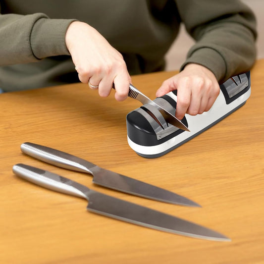 Electric knife sharpener with three speeds and LED display – EdgeMaster