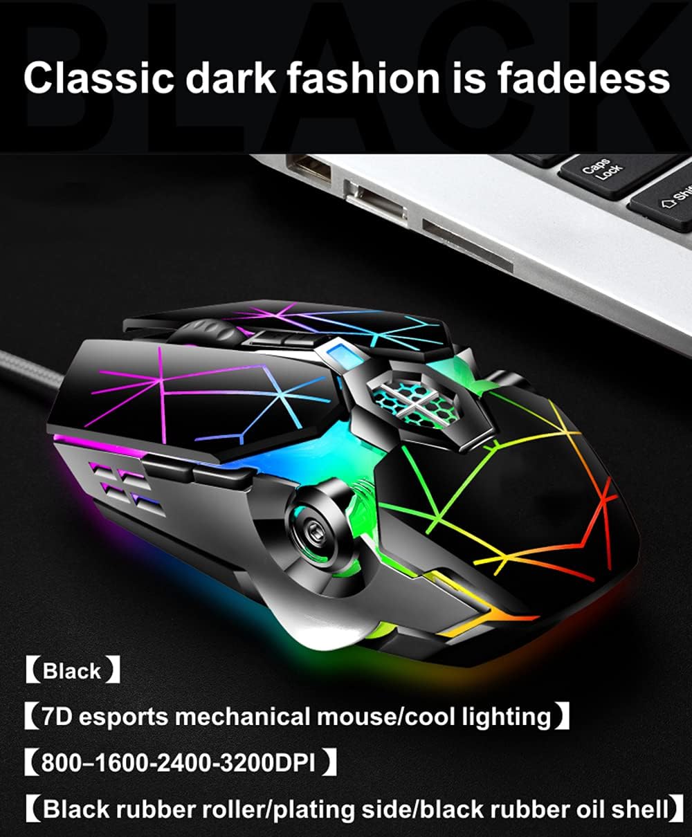 87-key mechanical gaming keyboard with RGB backlighting, blue switches